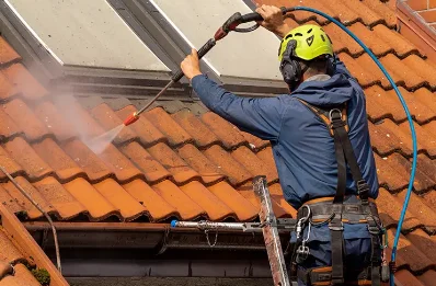 Démoussage et hydrofuge de toiture à Gussignies
